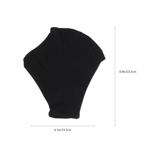 1 Par Simhandskar Vävad Design För Träning Handväv (Svart) 1