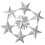 10 St 3D Five-Pointed Star Avtrycksdelar 5