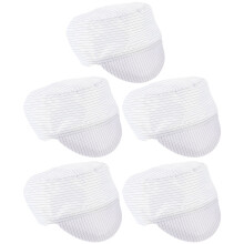 5St Cleanroom Anti-Statiska Mössa Andningsbar Fabriksarbetsmössa (Vit)