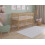 Asher Cot Bed 120x60cm with Mattress (Natural Pine) 1