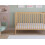 Asher Cot Bed 120x60cm with Mattress (Natural Pine) 4