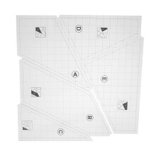 1 Set Kviltmallar DIY Patchworkmallar Tygsömningsverktyg