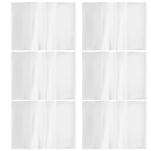 10Pcs Transparent Bokfodral Breddjusterbart Skyddsomslag