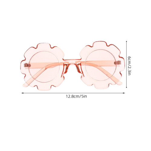 1 Styck Transparent Ram Solglasögon För Barn (Transparent Rosa) 2