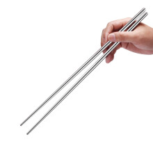 1 paar rvs wokstokjes 35 cm, geschikt voor noodles