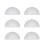 10Pcs Transparent Plastvinkelmått 180 Grader För 9