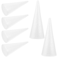 6St Foam Craft Cones Voor Decoratie En Kindvriendelijke Knutsel