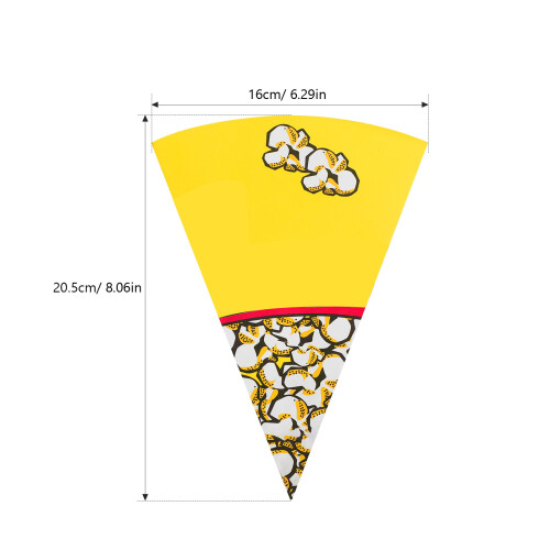 100 Pcs Popcornpapperspåsar Konformade För Popcorn 1