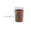 1Pc Light Brown Plastic Retro Trash Can for Home Kitchen Living Room 2