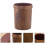 1Pc Light Brown Plastic Retro Trash Can for Home Kitchen Living Room 10