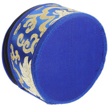 1 St Tibetansk Sjungskålslåda Med Buddhistskål Och Förvaringspåse