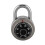 (As show, One size) Master Coded Lock 50mm With Round Fixed Dial Combination Padlock 1
