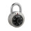 (As show, One size) Master Coded Lock 50mm With Round Fixed Dial Combination Padlock 3
