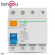 (4Pole 300mA, 20A) 4P 16A 63A 10mA 30mA 100mA 6KA RCCB RCD 400V Electromechanic Residual Current Circuit Breaker Differential Breaker Safety Switch