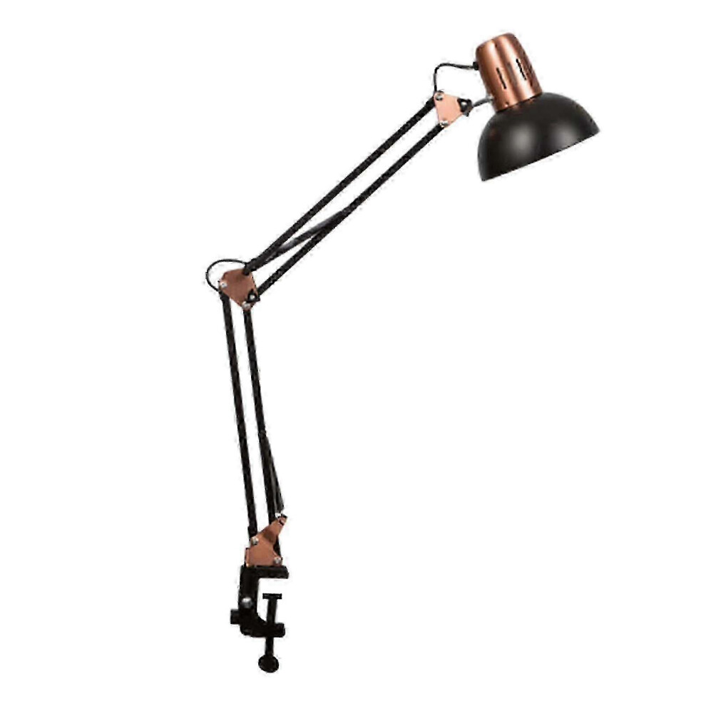 Kikidex (As Show, ) Metal Desk Lamp With Clamp Folding For Work Workbench Drafting Nail Manicure 2025 Red