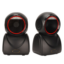 High-Performance Desktop QR Code Scanner Fast USB Decoding Black
