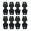 200 Pcs/Set Vikbara Pappershalsband Pappersarmband Svart 3