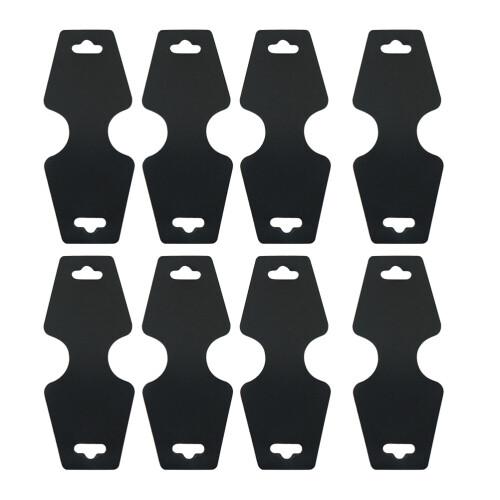 200 Pcs/Set Vikbara Pappershalsband Pappersarmband Svart 2