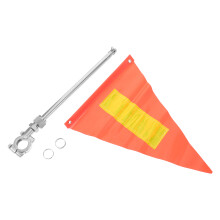 Justerbar Flagstång För Motorcykel Go Kart Säkerhetsflagga