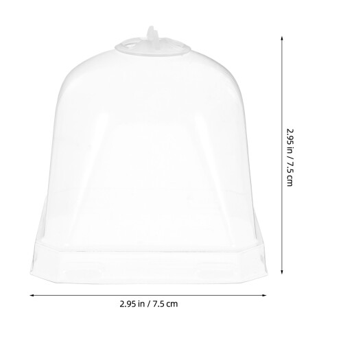 10Pcs Transparent Plastväxtskydd Dome För Trädgårdsväxter Skyddsdome 1