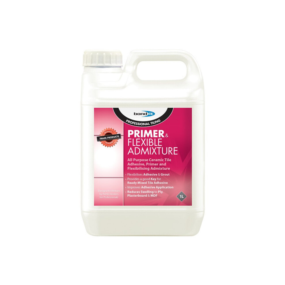 Bond-It Bond It 1L Tile Primer Flexible Admixture Tiling Wall Floor Prime Preparation 1 Litre