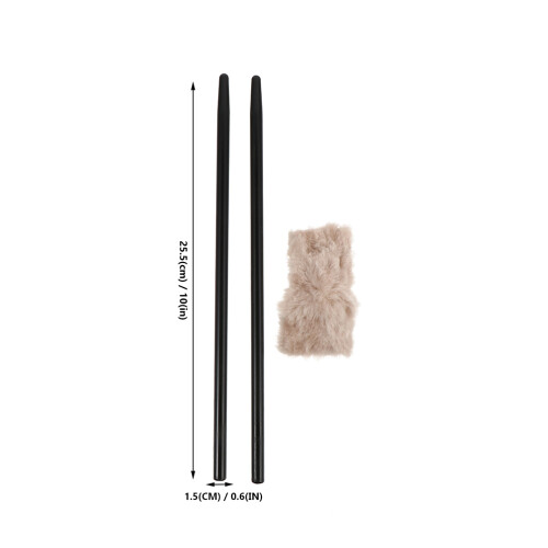 2 Set Gummitjockar Friktionsladdnings Experiment Utrustning Tillbehör 2
