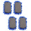 4St Mikrofiber Whiteboard Radergummi Tvättbart Bräderadergummi 4