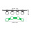 2Pcs Guitar Finger Expander ABS Trainer for Beginners Assorted Color 3