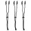3 Stycken Flexibla Avtagbara Elastiska Maskvidgare Standardmaskband 6