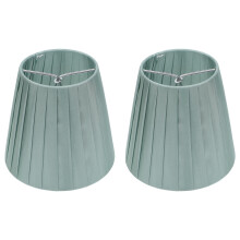 2Pcs Fashion Dark Green Cloth Lamp Covers Decorative Desk Light Shades