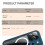 For iPhone 17 Pro 360° Full Body Waterproof phone Case Blue 14
