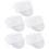 5Pcs Anti-Statisk Andningsbar Workshopsmössa För Cleanroom (Vit) 1