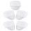 5Pcs Anti-Statisk Andningsbar Workshopsmössa För Cleanroom (Vit) 8