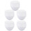 5Pcs Anti-Statisk Andningsbar Workshopsmössa För Cleanroom (Vit) 3