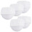 5Pcs Anti-Statisk Andningsbar Workshopsmössa För Cleanroom (Vit) 9