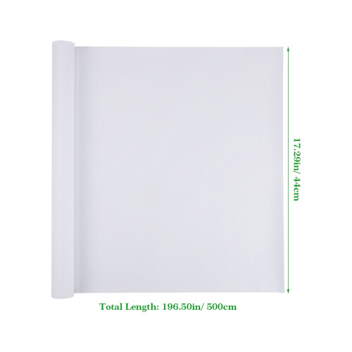 1Pcs Rull Ritpapper Affisch Konstrull Vit Presentpapper (Vit) 1