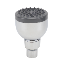 Silver Handheld Shower Head ABS Durable High Pressure Pivot