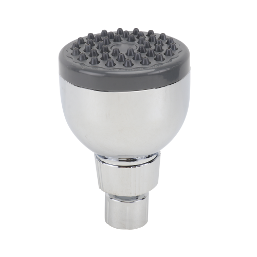 Silver Handheld Shower Head ABS Durable High Pressure Pivot