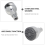 Silver Handheld Shower Head ABS Durable High Pressure Pivot 8
