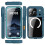 For iPhone 17 Pro 360° Full Body Waterproof phone Case Blue 1