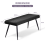 AINPECCA (Velvet Black) Dining Room Bench Long SeatingChair 3