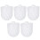 5Pcs Utbytesrunda Plasttoalettborstshuvuden Badrumsborstrenslare Vit 3