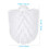 5Pcs Utbytesrunda Plasttoalettborstshuvuden Badrumsborstrenslare Vit 10