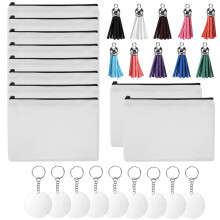 1 Set Läder Vardagsväska Med Pennkapslar För Sublimation