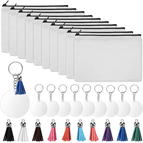 1 Set Läder Vardagsväska Med Pennkapslar För Sublimation 1