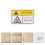 5 sheets hot surface warning stickers for mechanical equipment safety 11