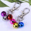 2 Mini Färgglada Klockor För Hundhalsband, 3