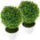 2St Konstgjorda Växter Boll, Imitationsväxt, Bonsai, 11