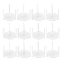 100Pcs Pizzahållare Vit Trehalt För Restaurangbehållare