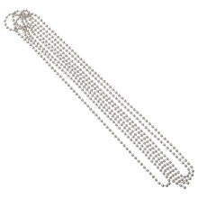 1Ensemble Billes Métal Argent Facile À Couper Pour Stores Décor
